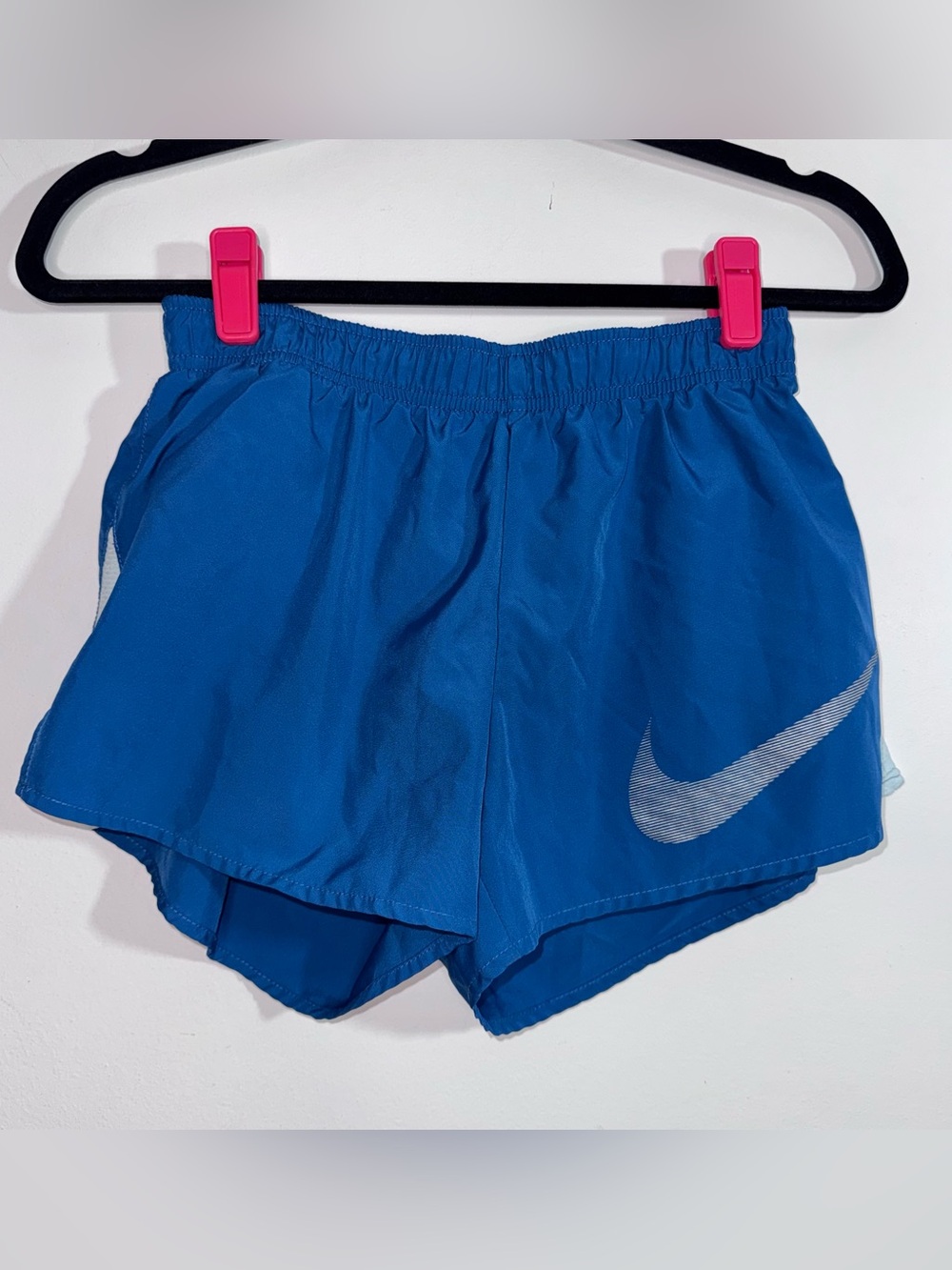 Nike Dri-FIT Running Shorts Blue Built-In Brief Athletic Women’s Small